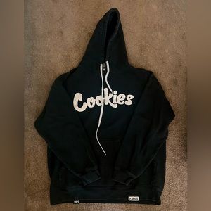 Cookies Black Hoodie with White Logo